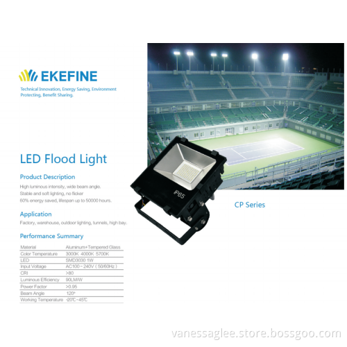 CE RoHS Approved Outdoor IP65 waterproof 50w LED flood light for industrial